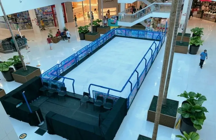 Pista de patinação chega para animar as férias no Shopping Bela Vista