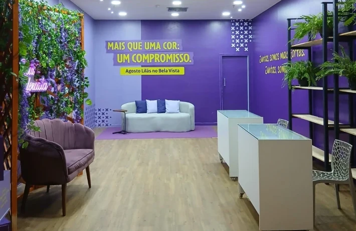 Agosto Lilás no Shopping Bela Vista segue com ações gratuitas de apoio e empoderamento feminino