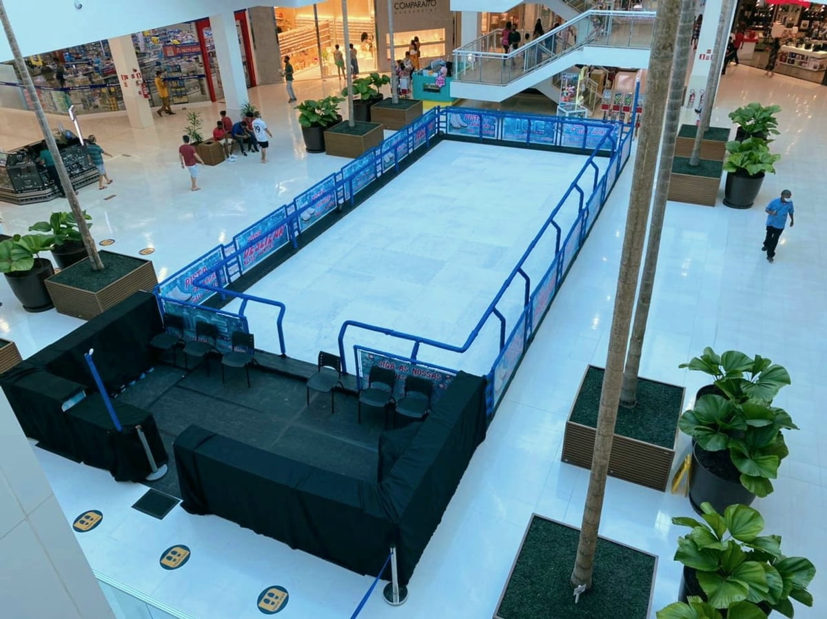 Pista de patinação chega para animar as férias no Shopping Bela Vista