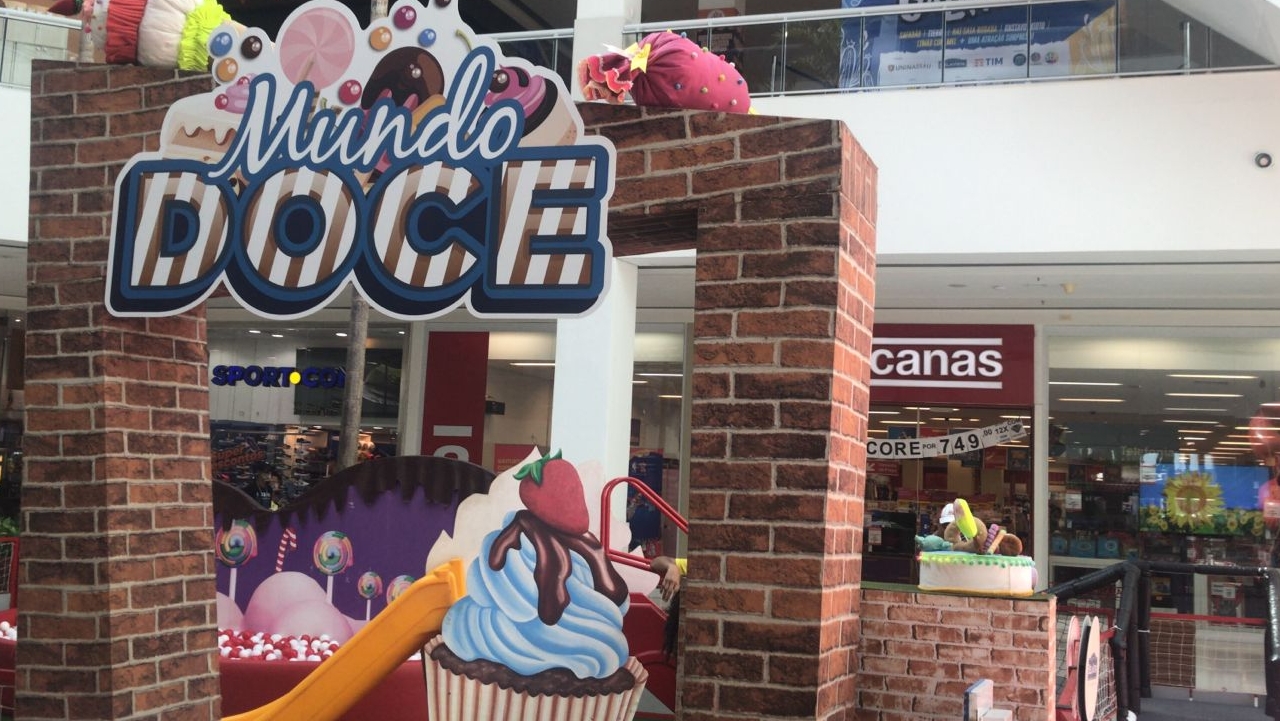 Parque Mundo Doce é diversão garantida no Shopping Bela Vista