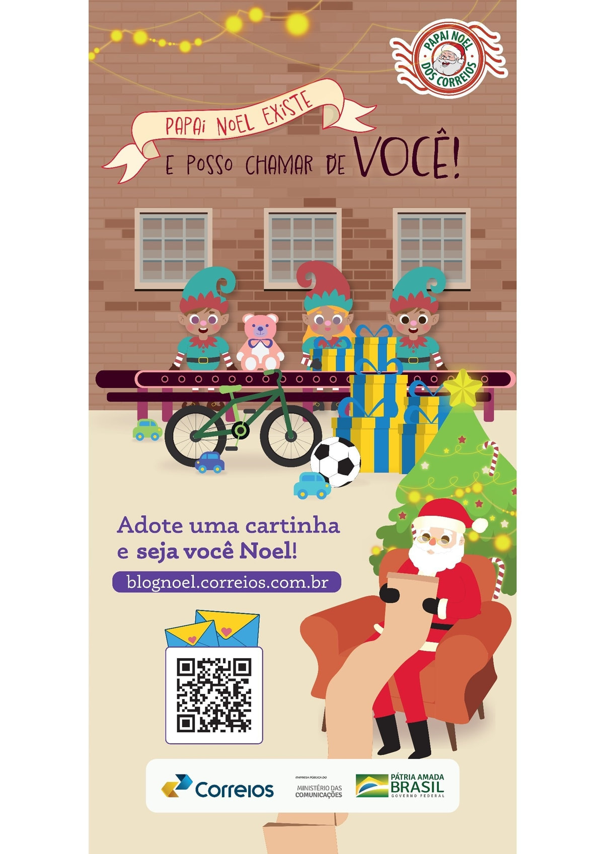 Shopping Bela Vista monta ponto de adoção de cartinhas do Papai Noel dos Correios 